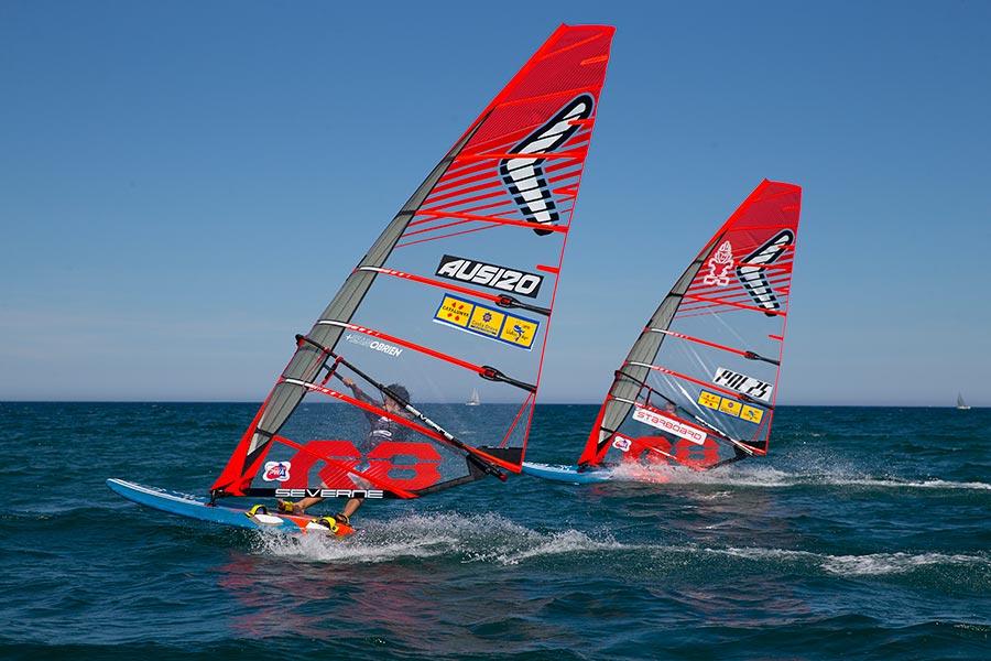 Taking Jaś to his first Windsurfing World Cup in Spain